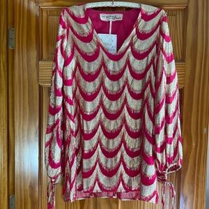 Jen's Pirate Booty x Free People Lima Mini Dress In Bright Pink